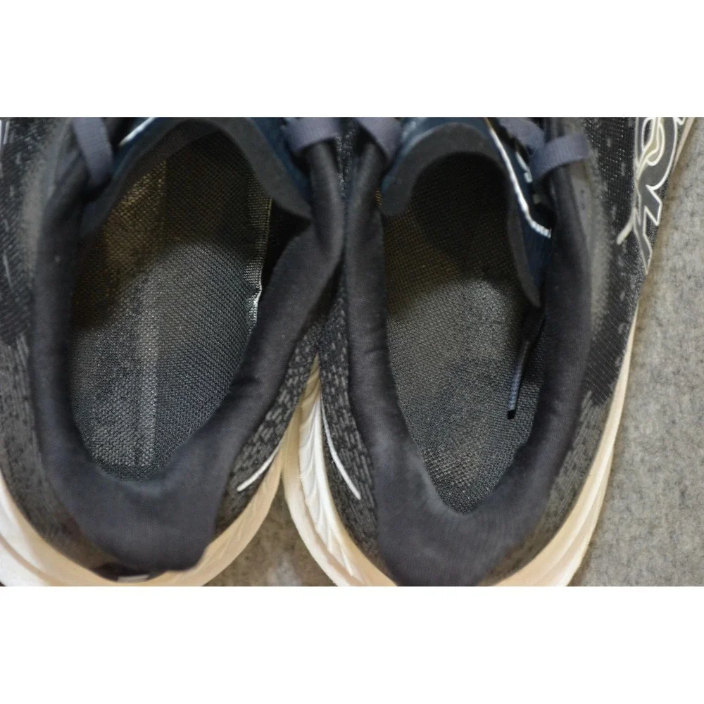 Hoka One One‎ Mach 6 Shoes Mens 11D Black White Running Sneakers 1147790 BWHT